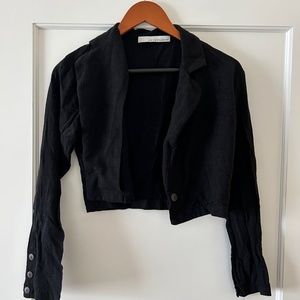 Stillwater The Cropped Blazer in Black